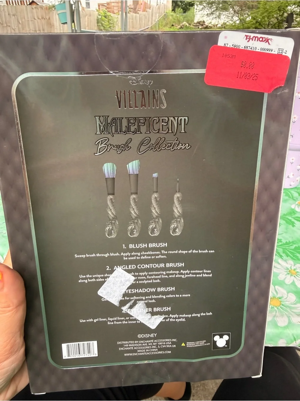 Disney Maleficent Villains Makeup Brush Set - Purple & Green